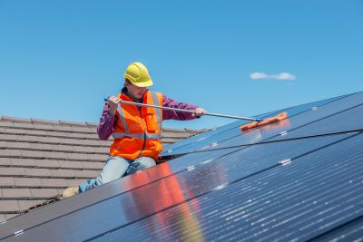 solar panel cleaning